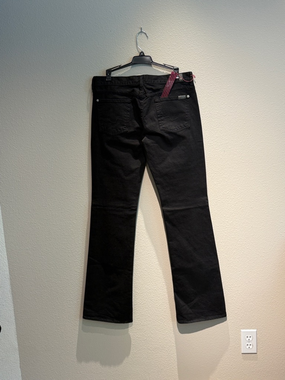 7 For All Mankind Black Boot Cut Jeans